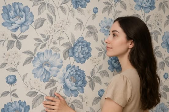 Heavy Textured Floral Desgin Roll